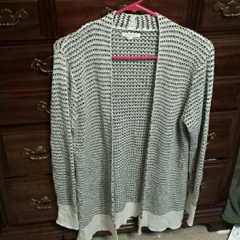 Black & White striped cardigan